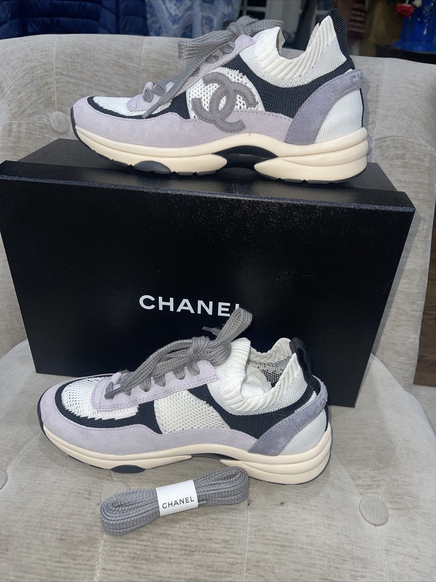 CHANEL スニーカー G38750 CHANEL G38750 23B CC CC Mark Shoes shoes sneakers knit Navy