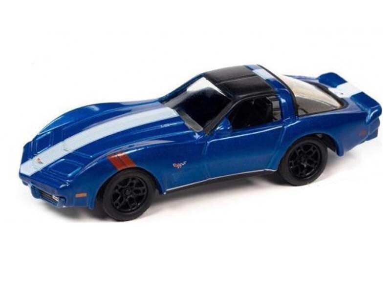 1979 Chevrolet Corvette – Blue 1:64 Scale Model - Johnny Lightning