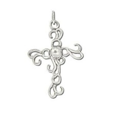 Sterling Silver Filigree Cross Pendant