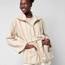 Faherty June Lake Jacket Sand Dune Sz Large