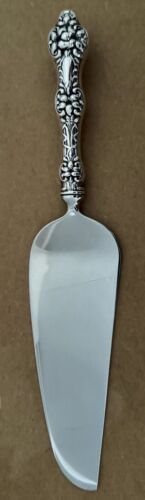 ALVIN GORHAM OLD ORANGE BLOSSOM 10 5/8”STERLING HANDLE PIE SERVER WITH STAINLESS