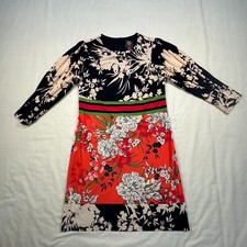 Vince Camuto Dress 6 Womens Floral Colorful Lined Cocktail Beachy Date Night