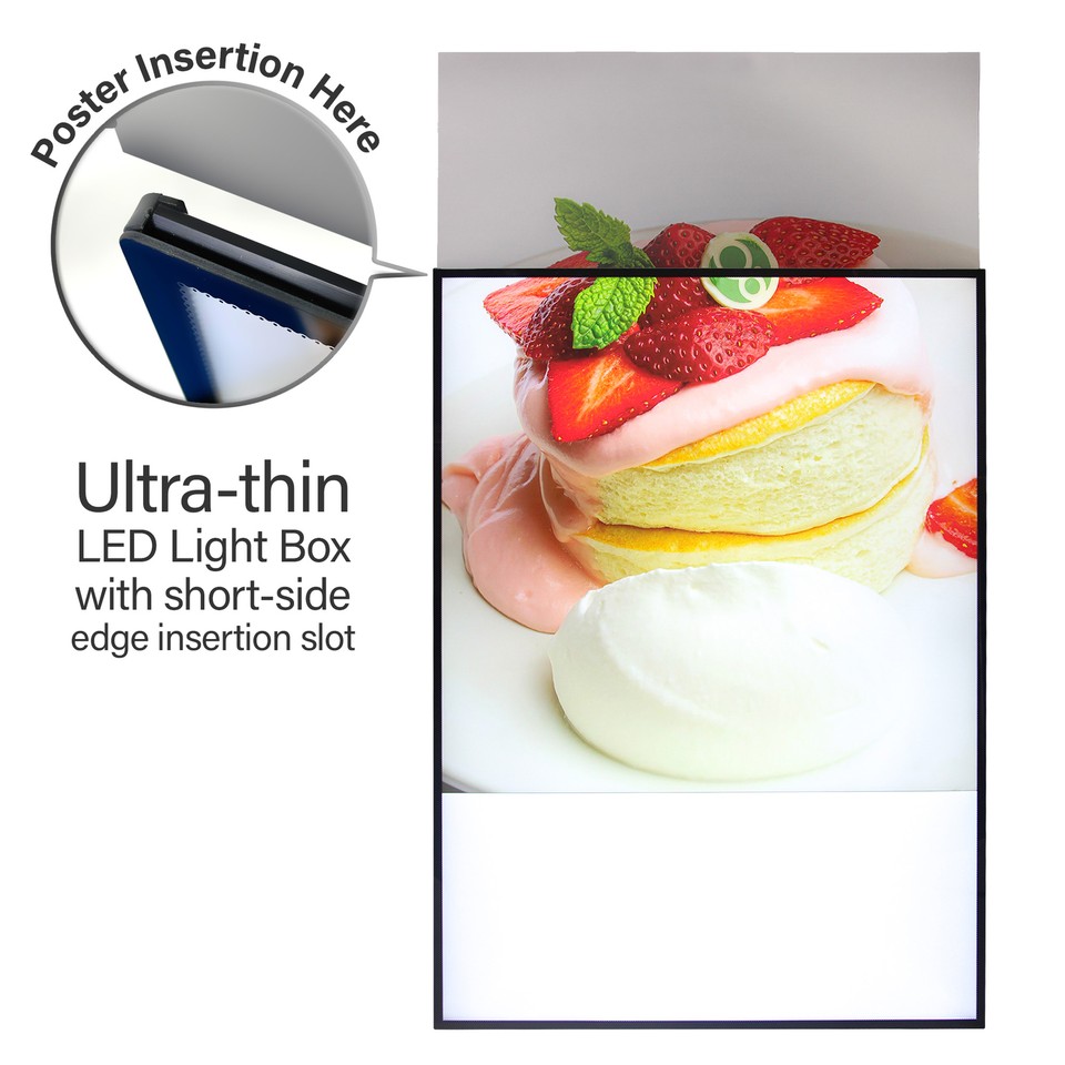 Standing Frame LED Display Board Restaurant Menu Sign Poster Stand Sign ...