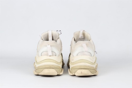 BALENCIAGA ECRU TRIPE S SUEDE SNEAKERS EU 38 UK 5 US 8 - Picture 5 of 6