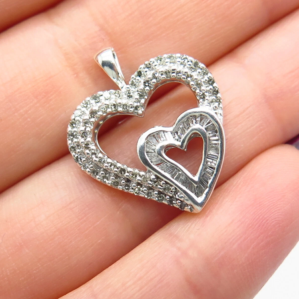 925 sun on sale heart pendant