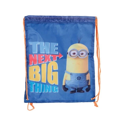 Minions Sports Swim Bag Sack Drawstring PE School Shoe Gym Beach Despicable Me