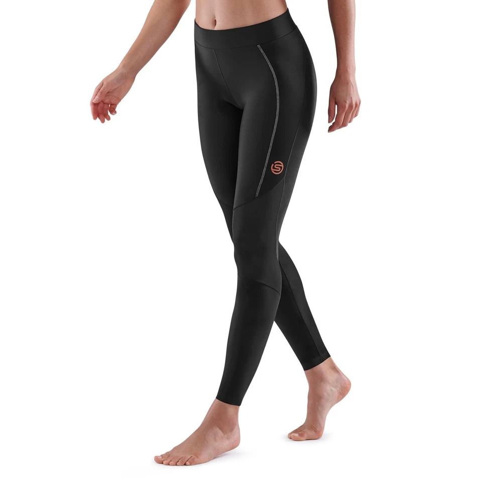 Skins Series-5 Womens Compression Long Tights (Black) - Image 3 of 4