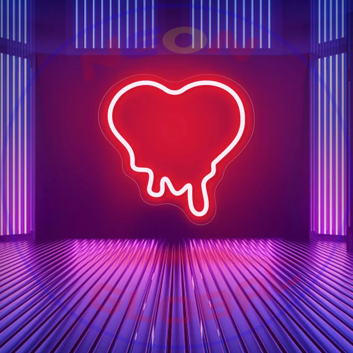 Louis Vuitton Dripping Logo Neon Sign