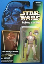 Star Wars POTF Lando Calrissian as Skiff Guard  Foil Sticker Green Card