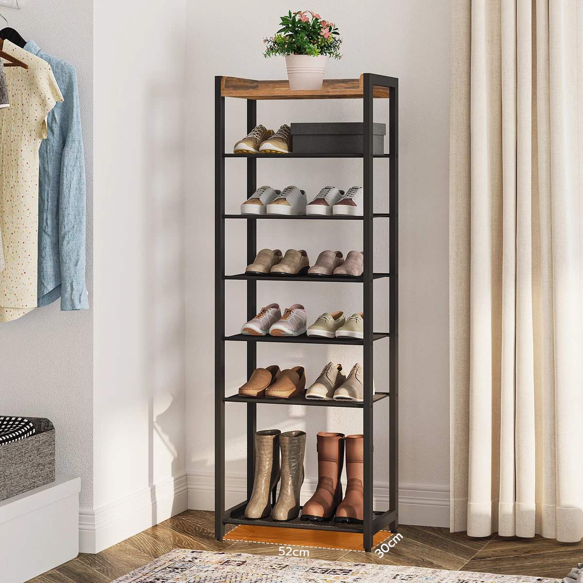 Large capacity shoe sale rack