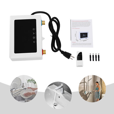 Wall Mounted Electric Instant Hot Water Heater Mini Small Water Tank 3000W NEW