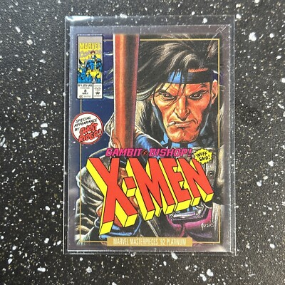 2024 UD Marvel Masterpieces '92 Platinum Variant Covers #29 Gambit