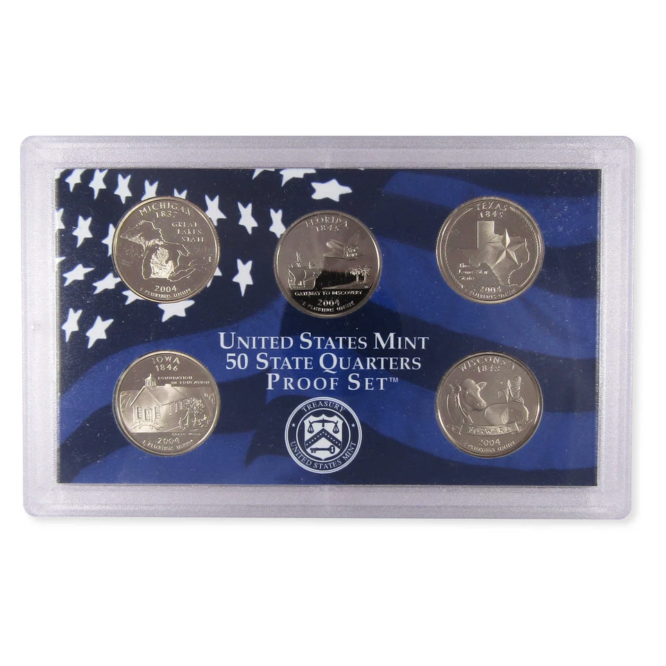 2004 Clad Proof Set U.S. Mint Original Government Packaging OGP COA - Image 4 of 4