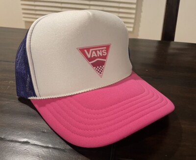 VANS PINK / PURPLE TRUCKER HAT SURF SKATEBOARD Girls Vans-FREE SHIPPING