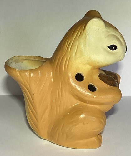 Vintage Ceramic Squirrel Nut Cracker Tool Holder~AS IS - Picture 2 of 10