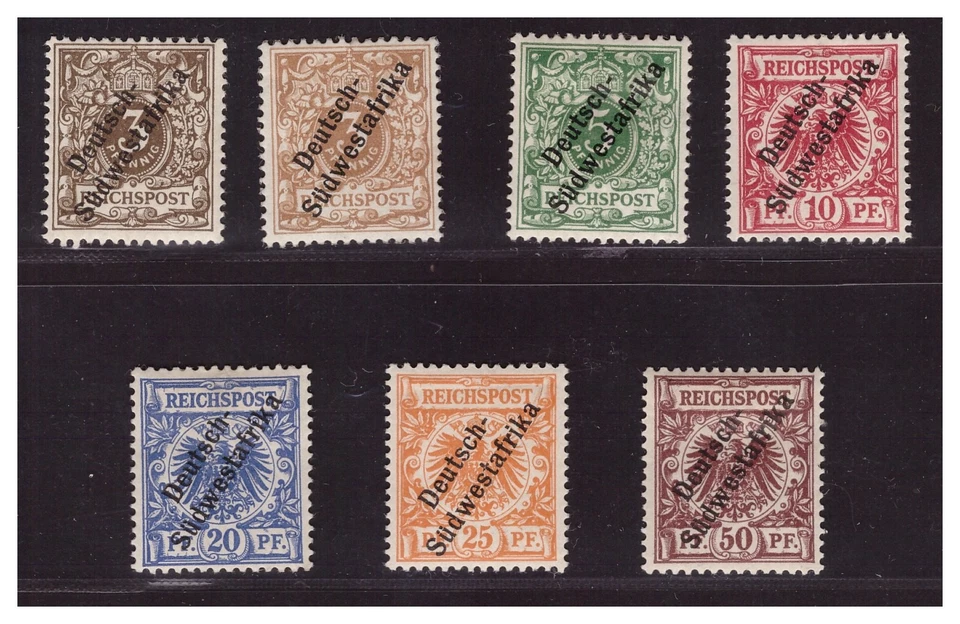 DSWA Einzelwerte aus Satz Mi. 5 - 10 ungebraucht * (mh) oder postfrisch ** (mnh) - Bild 1 von 1