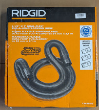 RIDGID LA2520 2-1/2in x7ft DUAL-FLEX Locking Hose kit for Wet Dry Vacs.