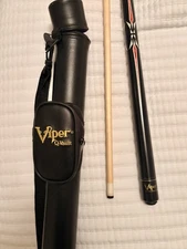 Viper Pro Series Pool Cue (2pc)  |  19oz | Red & Black w Q-Vault Case