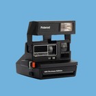 Polaroid 600 business edition instant camera, vintage polaroid 600 type, retro