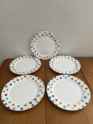 (5) Pier 1 Confetti Dinner Plates 10 3/4''