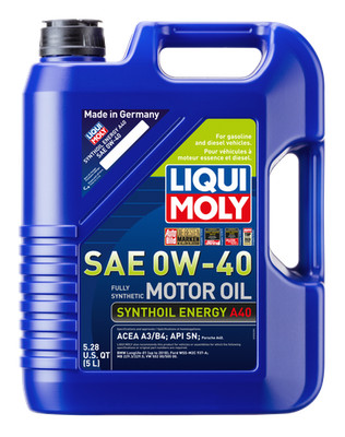 Liqui Moly 2050 Synthoil Energy SAE 0W-40 Fully Synthetic Engine Oil 5 L