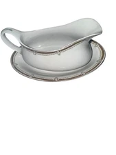 Alfred Meakin England Gravy boat With Drip Dish Vintage HTF