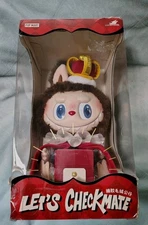 Authentic POP MART Labubu Monsters Lets Checkmate Vinyl Plush Doll King (US)