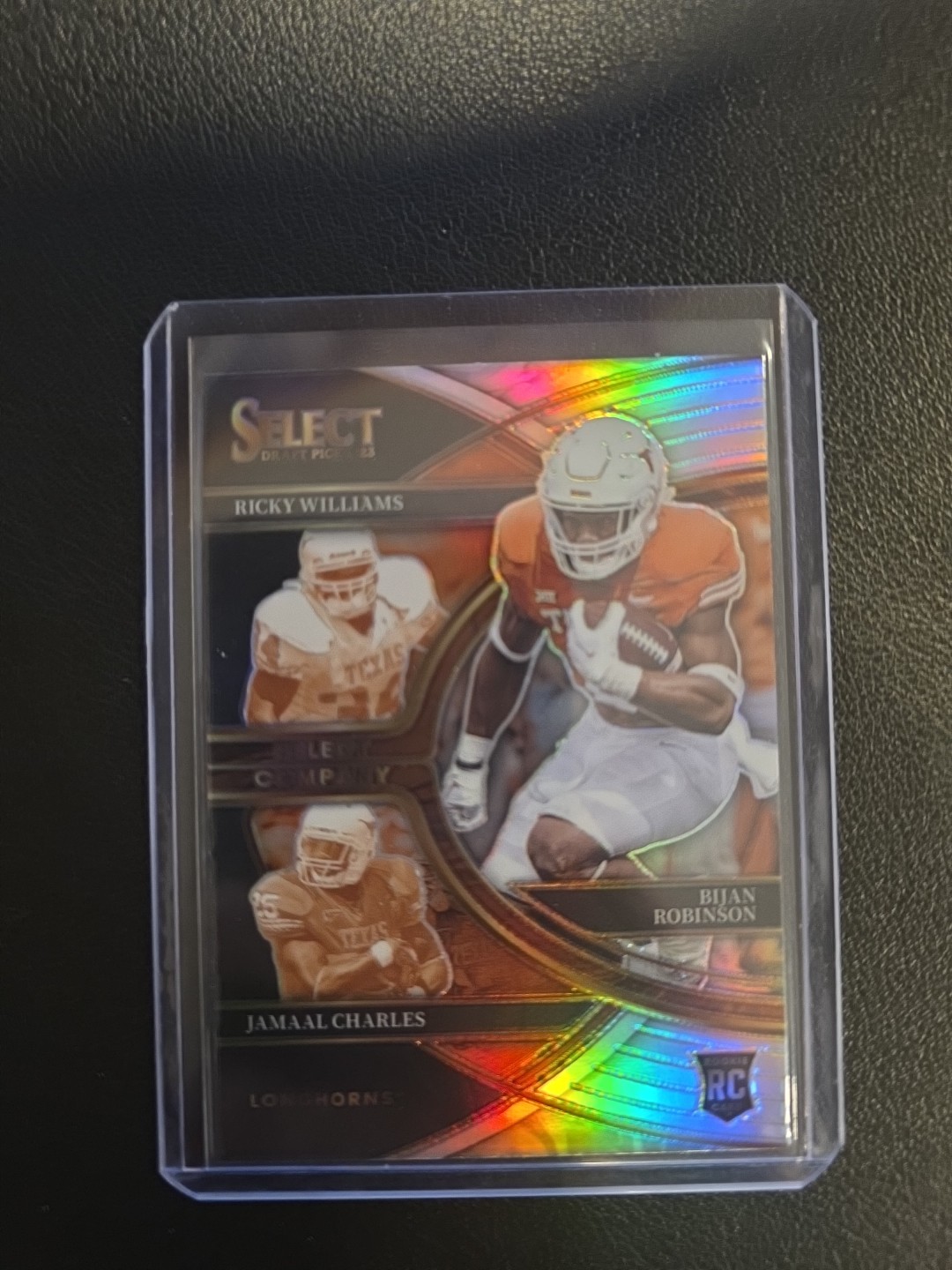 2023 Select Draft Picks Silver Prizm Bijan Robinson - Select Company RC