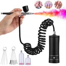Mini Airbrush Kit 0.3mm Spray Gun Dual Action NEW for Painting Models  Crafts