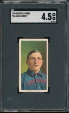 T206 Sweet Caporal 150/30 Hans Lobert SGC 4.5 - Cincinnati