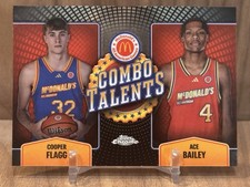 2024 Topps Chrome McDonald’s Cooper Flagg / Ace Bailey RC Combo Talents Rookie