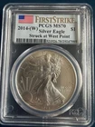 2014-(W) Struck At West Point MS70 American Silver Eagle PCGS First Strike