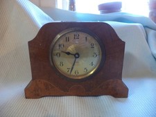Antique 1930 Oak  Mantel Clock 8 Day  Made In Germany A/F