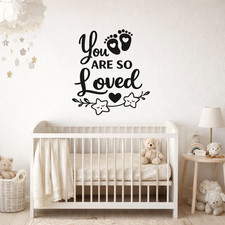 Adesivi murali asilo nido vinile arte parete bambini camera da letto asilo bambino decalcomania 4 misure