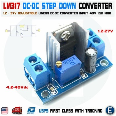 LM317 DC-DC Converter Adjustable Linear Regulator Step Down Circuit Board Power