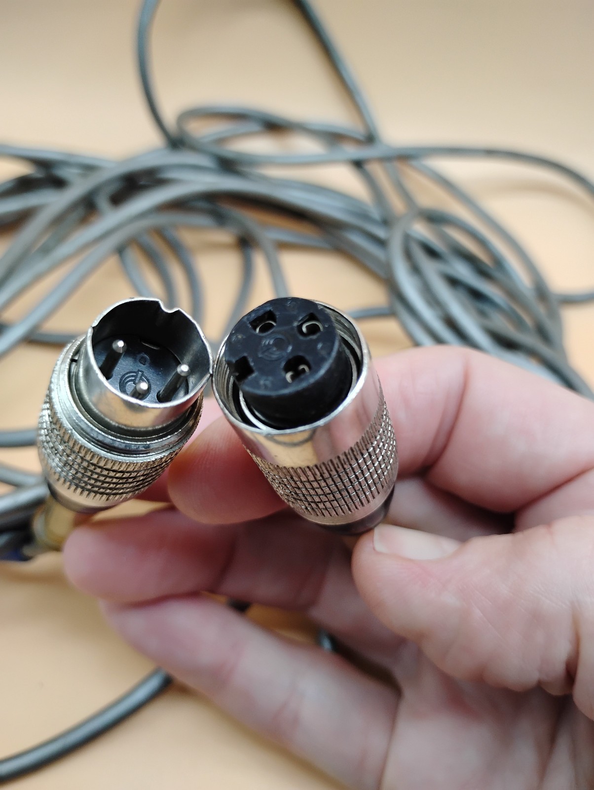 Vintage Sennheiser MKH 805 Boom Microphone with Balancing Circuit Narrow Beam