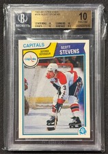 1983-84 O-PEE-CHEE BGS Pristine 10 Scott Stevens POP 12 Vintage #376 Capitals