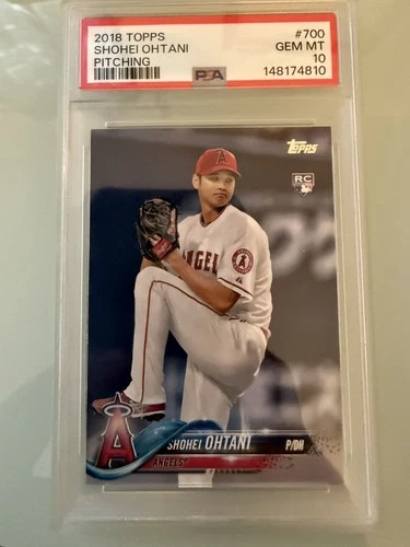 2018 Topps - Shohei Ohtani #700 Pitching White Jersey RC PSA 10