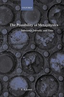The Possibility Of Metaphysics | Substance, Identity, And Time | E. J. Lowe
