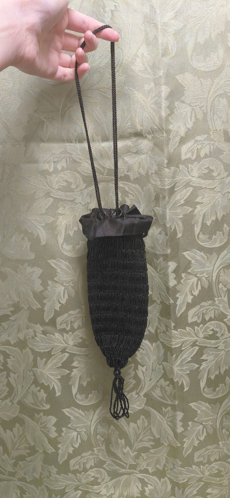 Art Deco Beaded Flapper-Style Drawstring Evening … - image 1