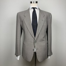 Giorgio Armani Vintage Grey Herringbone Blazer Jacket 42R