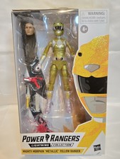 Power Rangers Lightning Collection Mighty Morphin Metallic Yellow Ranger Figure