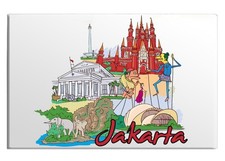 Fridge Magnet Jakarta National Museu Indonesia Ragunan Zoo Taman Mini Indonesia