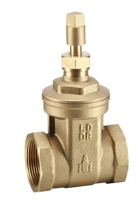 Gate Valve Brass Female Female Underground 1 1/2'' BSP Watermarked With Key Cap