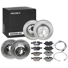 RIDEX Bremsenset Vorne Hinten Bremsscheiben Beläge für BMW 5 Limousine (F10)