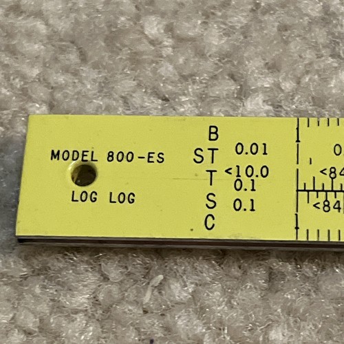Regla deslizante Pickett Eckel modelo 800-ES de colección regla sincronizada registro de registro a escala - Imagen 6 de 12