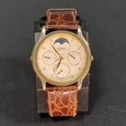 Vintage Seiko 7F39-6029 Stainless Steel Chronograph Calendar Moonphase Quartz