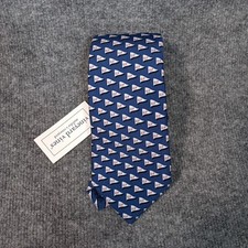 Vineyard Vines Whale Tie Navy Blue Flag Pink Whale NWT 85 MSRP Free Shipping