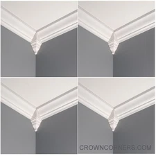 4  inside crown molding corner blocks CROWNCORNERS brand. Fits 3 5/8" molding