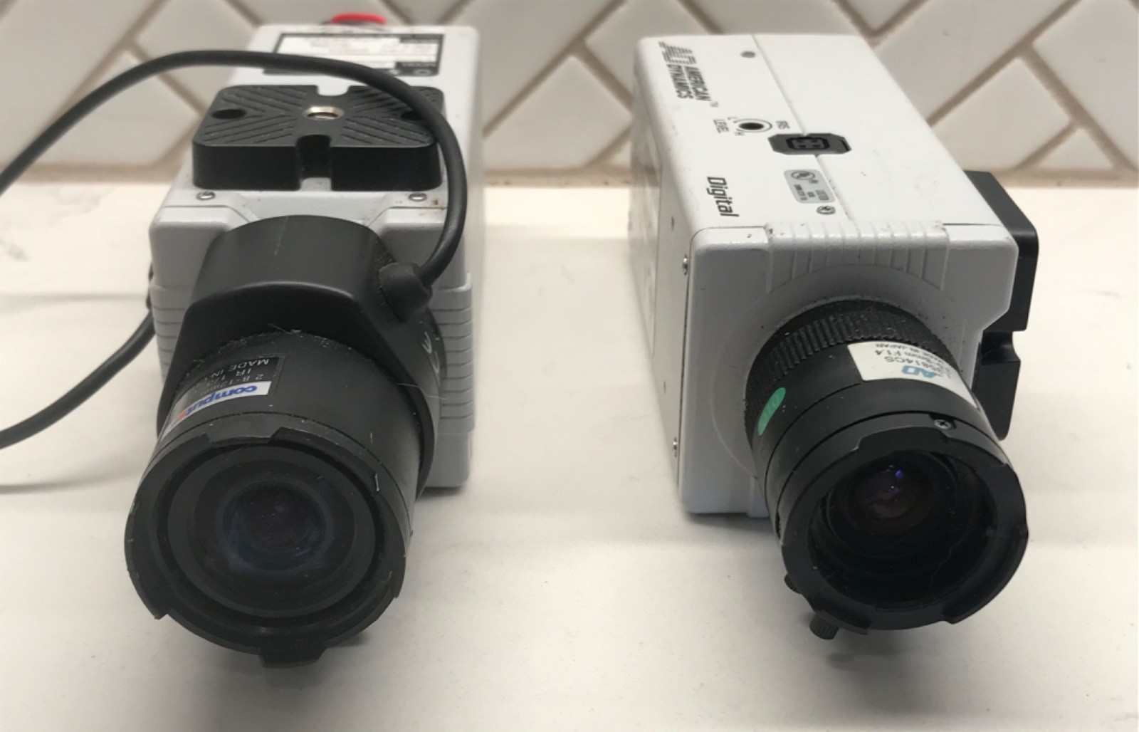 American Dynamics ADC733 Sensormatic ADC732 Surveillance Camera Lot (2) Untested